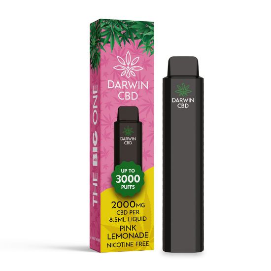 Bilde av Darwin The Big One 2000mg CBD - Pink Lemonade - 3000 Puffs