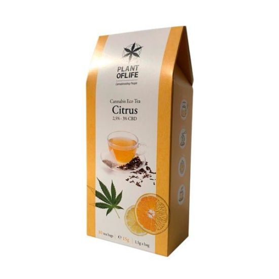 Bilde av Plant of Life 2.5%-3% CBD Infusion Tea Citrus (20g)