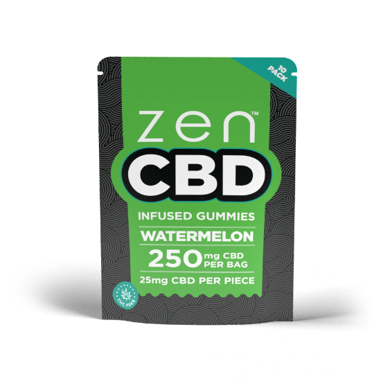 Bilde av Zen CBD Watermelon Gummies - 250mg pr. pose