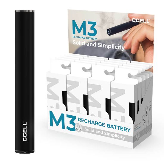 Bilde av CCell M3 510-batteri med USB lader - ass. farger - 10pak
