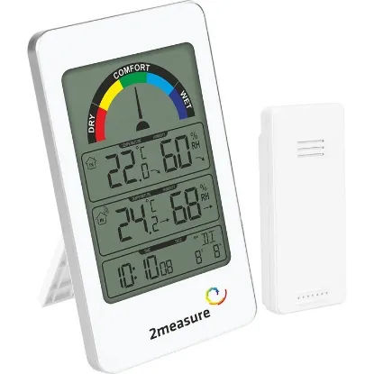 Bilde av 2measure weather station - thermometer, hygrometer, RCC (measurers temp&humi on ex.sensor)