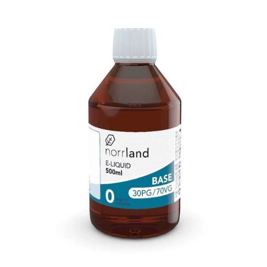 Bilde av Norrland Basevæske 70% PG / 30% PG. 0,5 liter.