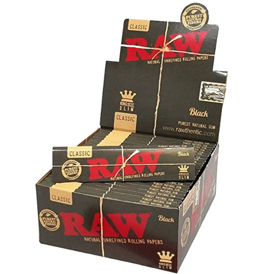 Bilde av Raw Classic Black King Size uten filter, 32 papir