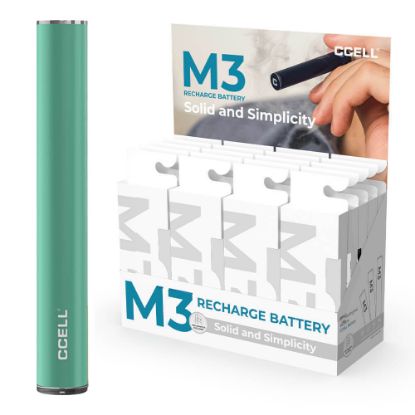 Bilde av CCELL M3 Pearl Green Vape Pen Battery Standard 510 Thread