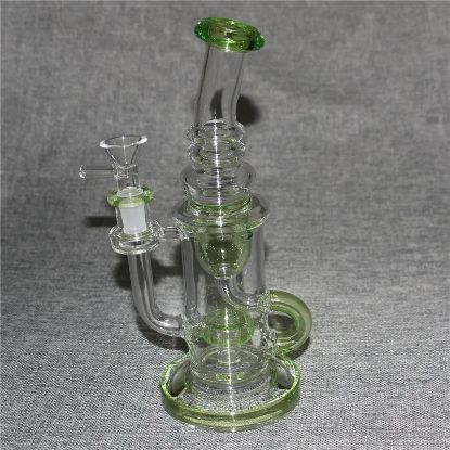 Bilde av Glass Bong water pipe 14mm bowl - Grønn 