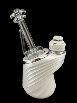 Bilde av PADD GLASS: DRY-DOUBLE PUFFCO PEAK ATTACHMENT - CLEAR SINGLE ARM