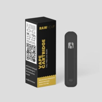 Bilde av Raw Hemp -  Platinum OG 1ml 70% CBD engangs vaporizer