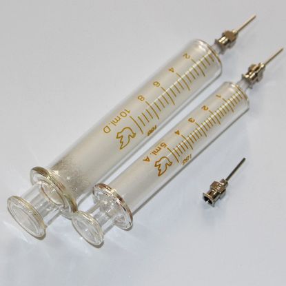 Bilde av Glass Syringe 10ml With Metal Needle 