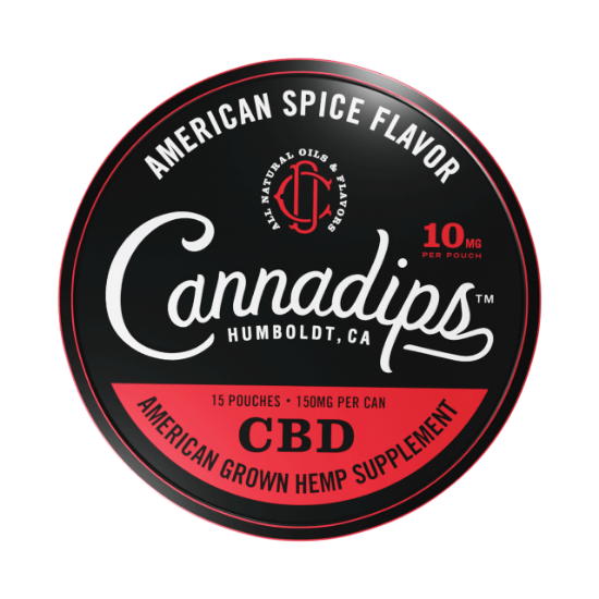 Bilde av Cannadips American Spice CBD snus 750mg - 15 porsjoner