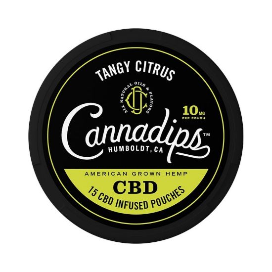 Bilde av Cannadips Tangy Citrus CBD snus 750mg - 15 porsjoner