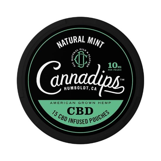 Bilde av Cannadips Natural Mint CBD snus 750mg - 15 porsjoner