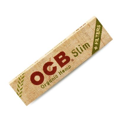 Bilde av OCB Organic Hemp Slim rullepapir m/filter, 32 papir