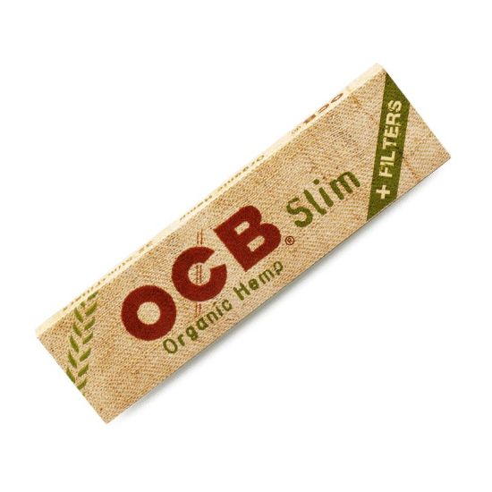 Bilde av OCB Organic Hemp Slim rullepapir m/filter, 32 papir