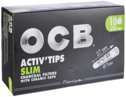 Bilde av OCB ActivTips Slim aktiv kullfilter - 10stk