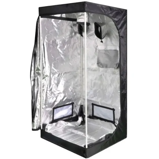 Bilde av iPower Silver grow tent 80c80c160cm - silver Mylar cultivation tent