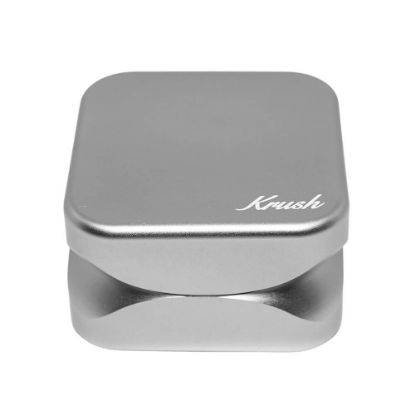 Bilde av Krush Kube 2.0 Stone Grey Aluminium Grinder 2 Parts - 55mm