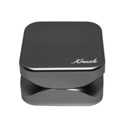 Bilde av Krush Kube 2.0 Black Aluminium Grinder 2 Parts - 55mm