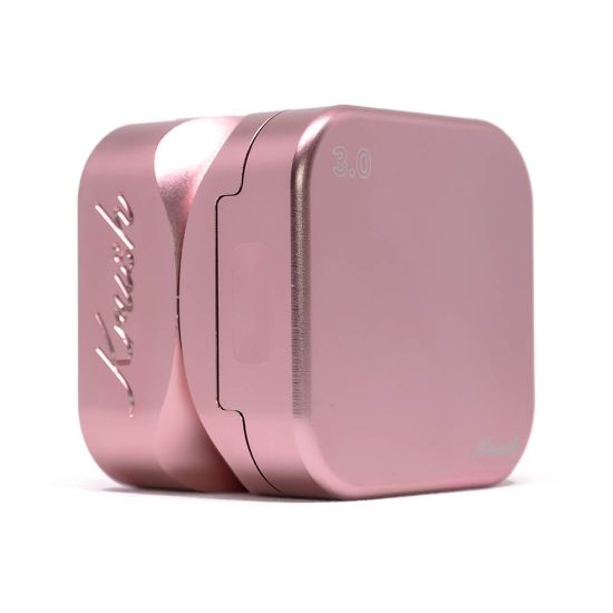Bilde av Krush Kube 3.0 Gold Rose Aluminium Grinder 3 Parts - 55mm