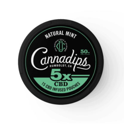 Bilde av Cannadips Natural Mint CBD snus 750mg - 15 porsjoner 