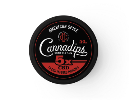 Bilde av Cannadips American Spice CBD snus 750mg - 15 porsjoner