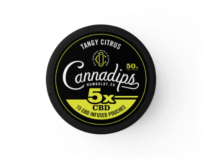 Bilde av Cannadips Tangy Citrus CBD snus 750mg - 15 porsjoner 