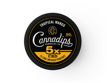 Bilde av Cannadips Tropical Mango CBD snus 750mg - 15 porsjoner