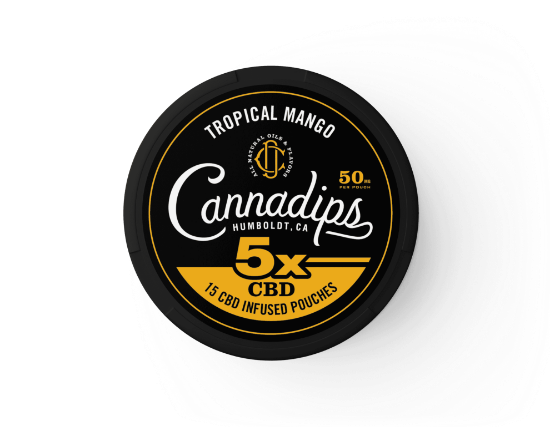 Bilde av Cannadips Tropical Mango CBD snus 750mg - 15 porsjoner