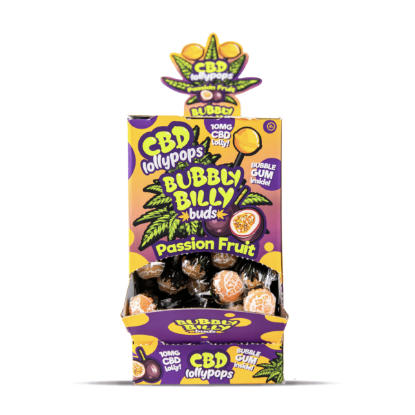 Bilde av Bubbly Billy Buds Lollipops 10mg CBD - Passion Fruit