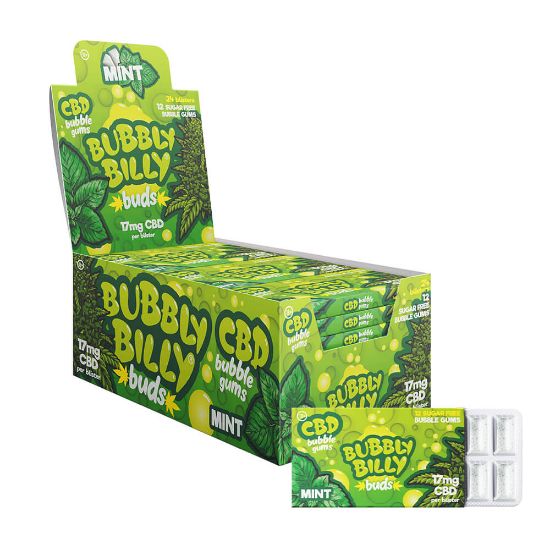 Bilde av Cannabis Peppermint Chewing Gum 17mg CBD THC Free