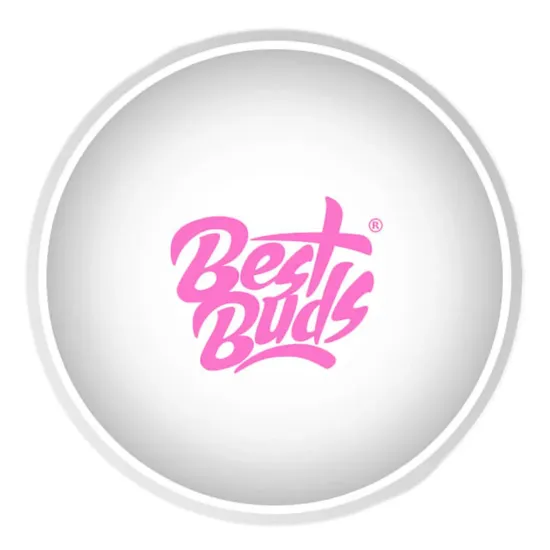Bilde av Best Buds Silicone Mixing Bowl 7cm White with Pink Logo