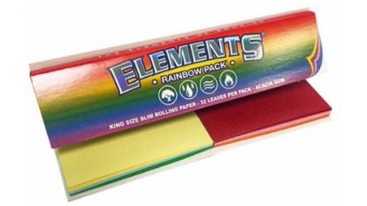 Bilde av ELEMENTS Rainbow Connoisseur Papers + Tips - King Size