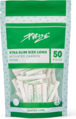Bilde av PURIZE Activated Carbon Filter - Xtra Slim Size LONG - 6mm - 50stk